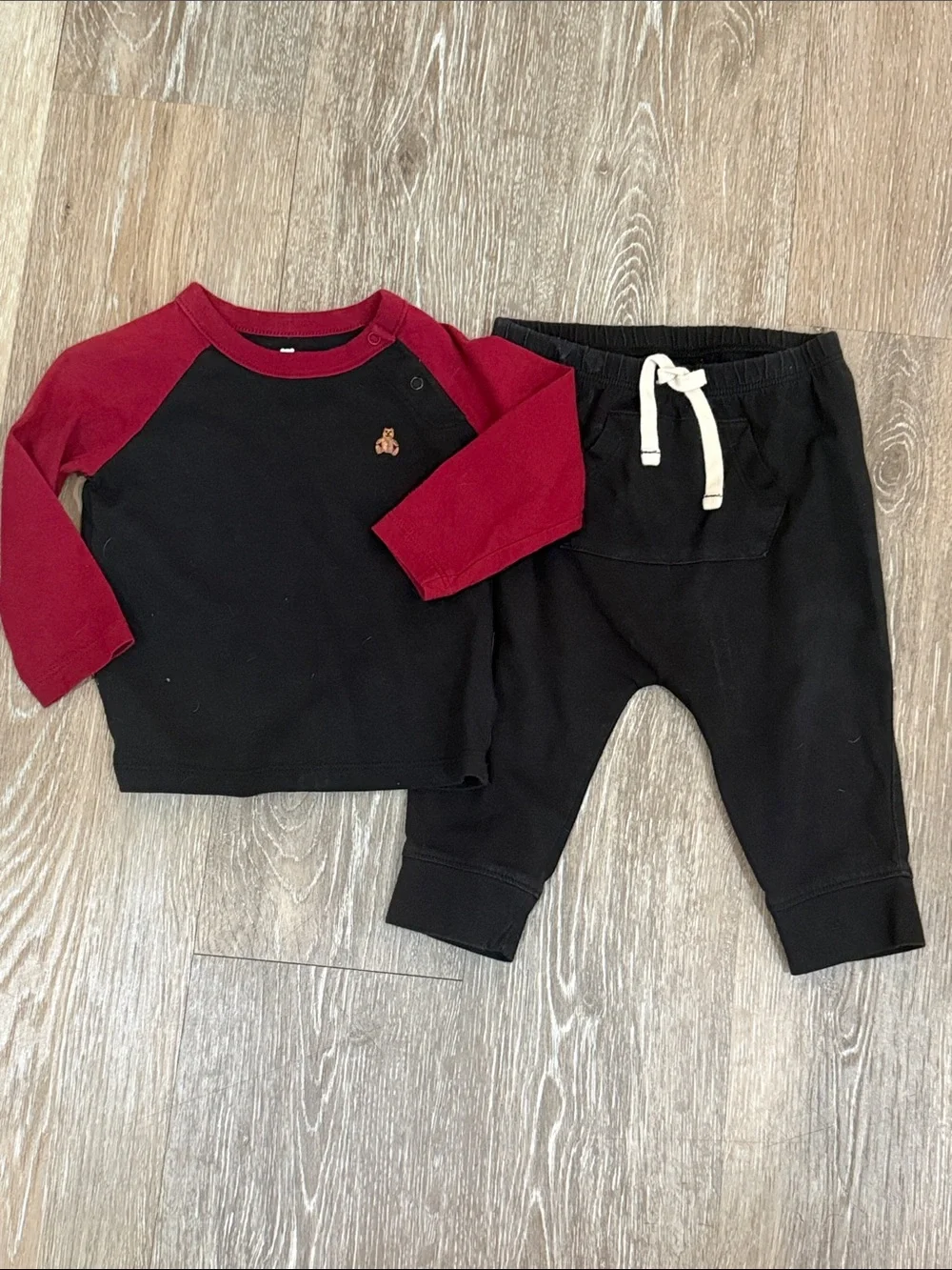 babyGap Baby Boy Winter Buffalo Plaid Moose Bear Pants Outfits Bundle Lot 6-12M